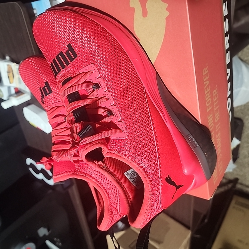 Puma Red Athletic Sneakers